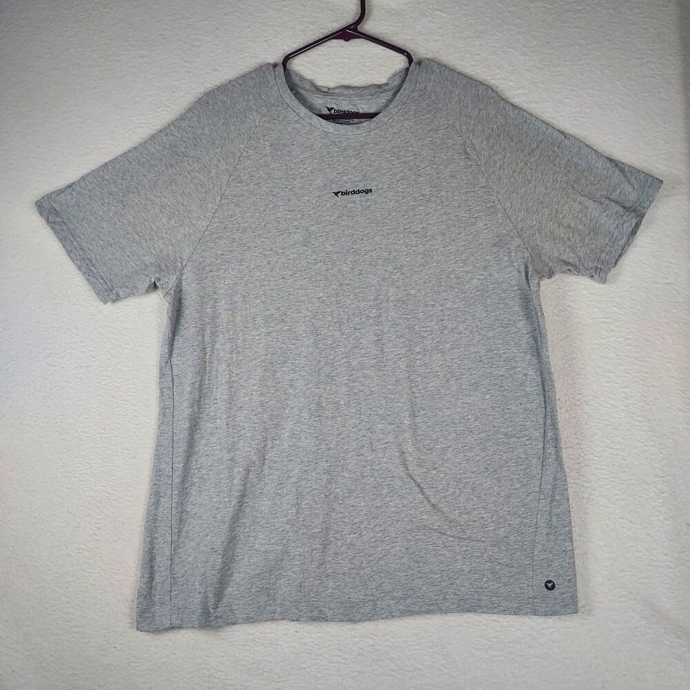Birddogs Mens XL Heather Gray Short Sleeve Athletic Performance T Shirt